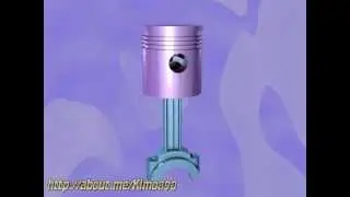 motor piston assembly animation.