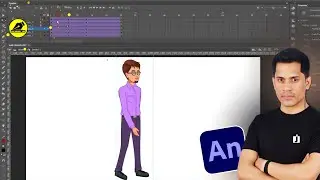 How To Make Cartoon Character Walk Cycle Animation | 2D Character Animation | 
