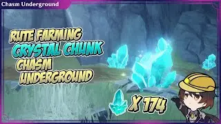 ALL GENSHIN IMPACT CHASM UNDERGROUND CRYSTAL CHUNK FARMING ROUTE AND LOCATIONS - TOTAL X 174
