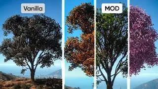 We changed all trees in GTA 5 | FiveM Vegetation mod
