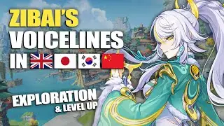 Explore Teyvat with ZIBAI! 🌕🐎 | Genshin Impact Voice Lines (EN / JP / KR / CN)