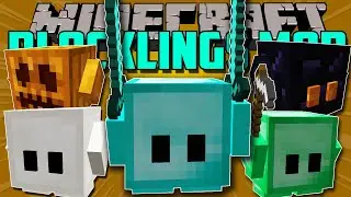 BLOCKLINGS MOD - Cubos que farmean, minan y pelean por ti! - Minecraft mod 1.12.2, 1.11.2 Review
