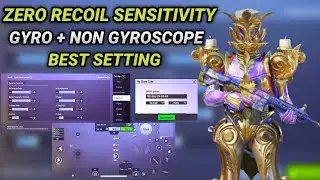 NEW BEST SENSITIVITY NO GYROSCOPE AFTER NEW UPDATE 1.8.0😱| bgmi sensitivity settings