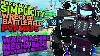 PvP Maps | War Machine & Mecha Remake? | Wrecked Battlefield & Simplicity Remake | TDS Leak News
