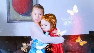 Распаковка кукол Эльза Холодное Сердце 2 и Превращение в Эльзу и Анну!