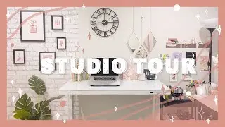 ✨STUDIO TOUR✨ Art studio/office | Working from home setup