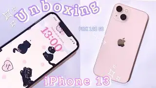 iPhone 13 unboxing in 2025 🎀 aesthetic (pink 128 GB) / Janny