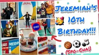 Jeremiah's 10th Birthday!!!🥳  Spo-Cha at Round 1!🏀⚽️🎳  Atlanta, GA
