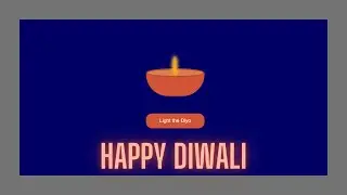 Happy Diwali To Everyone | HTML and CSS Diwali light toggle - ramCoder