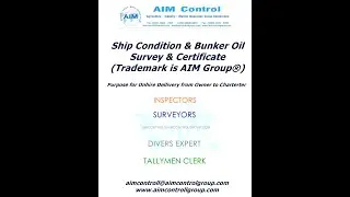 The ship condition and bunker survey and report