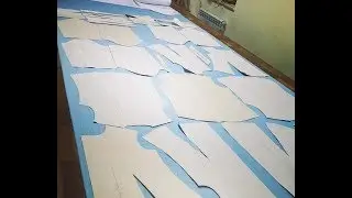 Sewing workshop, tour of the workshop – cutting, patterns