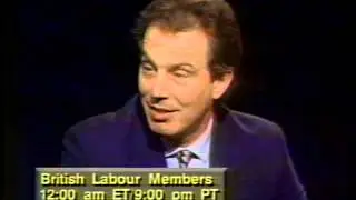 Tony Blair and Gordon Brown discuss British Labour Party in 1993