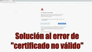Solución al error de 