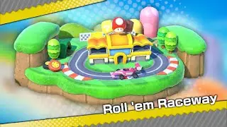 Super Mario Party Jamboree - Roll 'em Raceway (15 Turns - 2 Players)