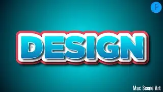 DESIGN 3D TEXT EFFECT || PIXELLAB TUTORIAL || MAAX SCENE ART