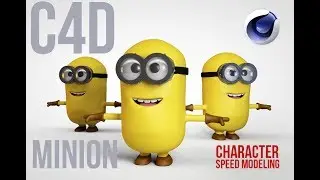 C4D Character Speed modeling - Minion