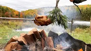 Thanksgiving Diner In The Woods