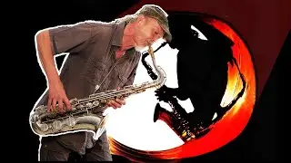Absolutely relaxed Saxophone on the gas pipeline with the longest analogue "delay pedal"ever!