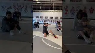 Short Sit from bottom position up to knee slide and pressure stand up. #wrestlingtechnique