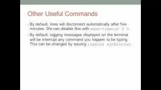 Cisco IOS Configuration