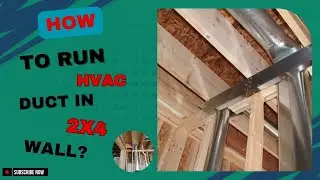 How to run hvac duct in 2x4 wall?