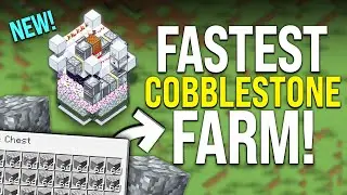 Minecraft Cobblestone Farm Tutorial - FASTEST! - 39,700 P/HR!