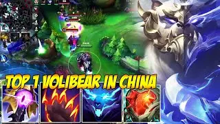 TOP 1 VOLIBEAR IN CHINA WILD RIFT - VOLIBEAR IS BREAKING THE GAME