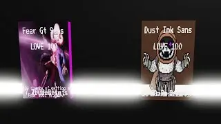 [1.5M EVENT P.T1]Undertale Mania OF Heroes：Fear GT Sans、Dust ink sans [アンダーテール/ロブロックス]