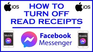 How To Turn Off Read Receipts In The Facebook Messenger App Using IOS device | iPhone/iPad | *2024