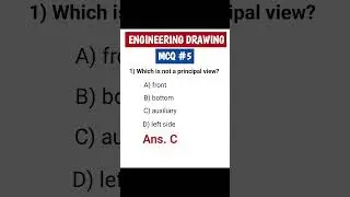 Engineering drawing mcq question 5 