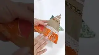 Елочка из ткани своими руками #новый год #2024  #шитьё #рукоделие #шьюсама #интересноеошитье #ткани