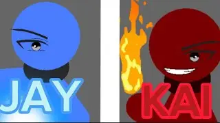 Jay vs Kai (OC test)| Stick Nodes