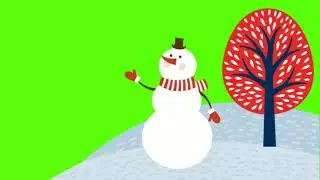 Green Screen : Snowman Effect Video