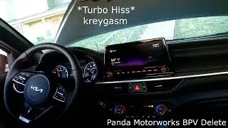 Kia Forte GT Panda Motorworks BPV Delete (Before and After revs) -$5 TURBO MOD