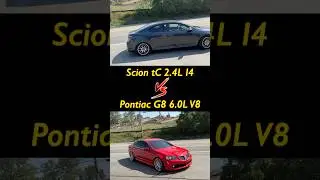 Scion tC 2.4L Vs Pontiac G8 6.0L V8!