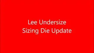 Lee 9mm Undersize Sizer