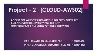 How to connect to EC2 using  PuTTY (Windows)  and converting pem file to ppk file using puttygen
