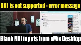 NDI gak kebaca - Blank NDI inputs from vMix Desktop Capture