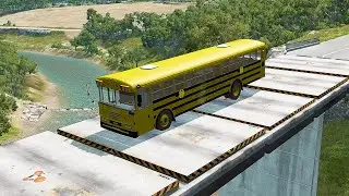 Mobil vs Trembling Bridge #1 - BeamNG Drive