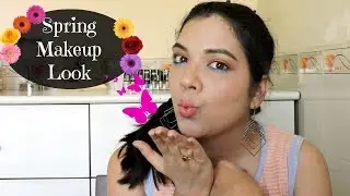 Spring Makeup Tutorial | Pop of color | beautywithsneha