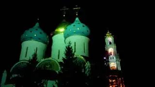 Пасхальная ночь в Троице-Сергиевой Лавре.