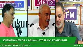 KİREMİTHANE 2. BAŞKANI AYDIN KOÇ/SPOR YORUMCUSU TEKİN YILDIZ/MODERATÖR İSMET TANLI