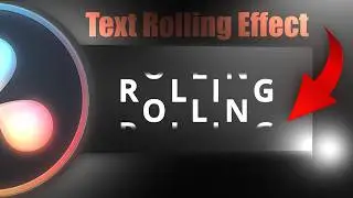 ROLLING Text ANIMATION in Da Vinci Resolve || Advance video Editing Turorial