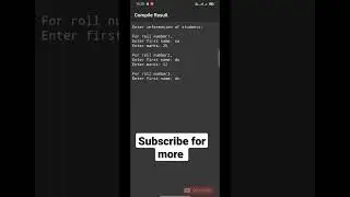 Program to Store Information in Structure and Display it#shorts #coding