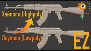 The process of creating a highpoly object from a lowpoly object using modifiers in Blender.