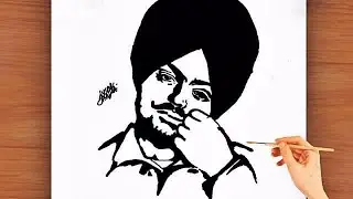 How to draw sidhu moose wala | Sidhu moose wala sketch ✍️