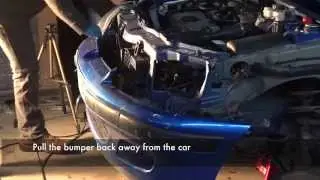 Bumper, Wing and Headlight Removal from a Peugeot 106