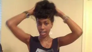 Tutorial:  Easy and Fun Updo (twist, faux bangs and messy bun)