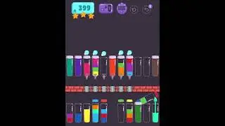Cups - Water Sort Puzzle Level 399 ⭐️⭐️⭐️