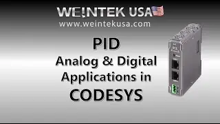 Weintek CODESYS PID Library iR I/O Analog & Digital Applications